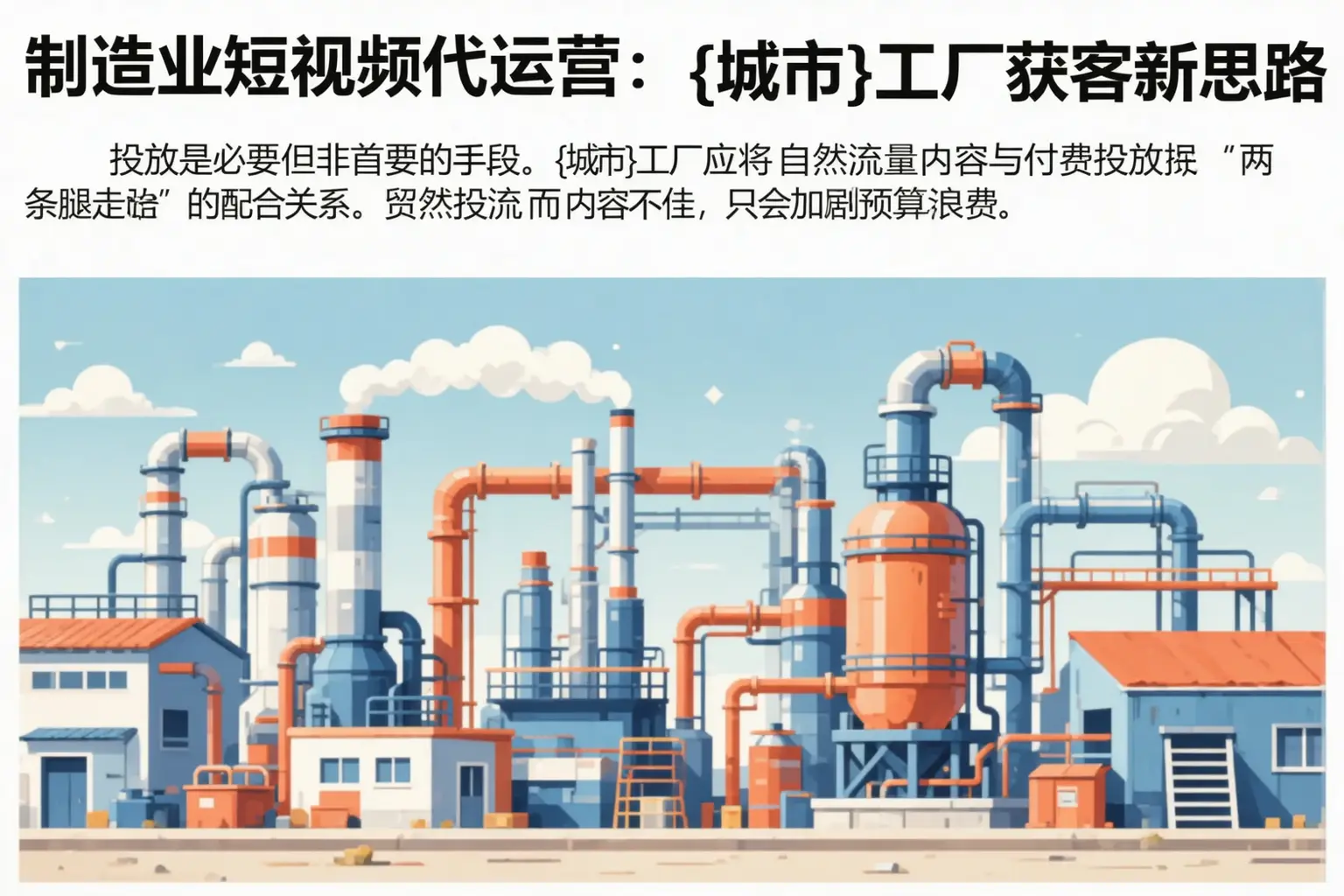 制造业短视频代运营：广河工厂获客新思路